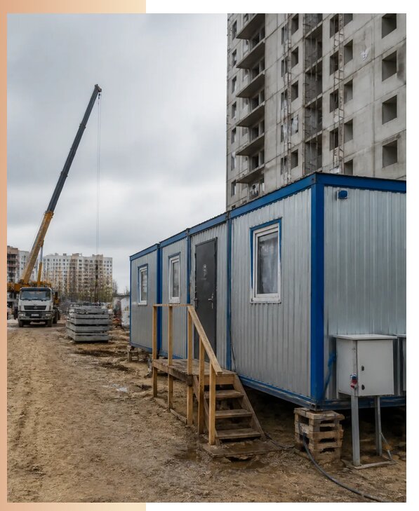 Аренда строительных вагончиков для рабочих в Курчатове